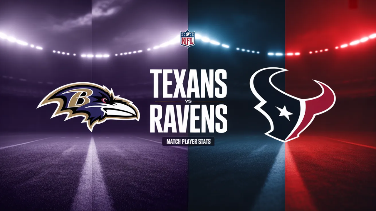 Texans vs Baltimore Ravens Match Player Stats Breakdown